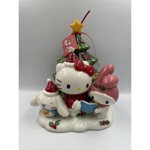 NWT Hello Kitty My Melody Cinnamoroll Christmas Figurine Blue Sky Clayworks